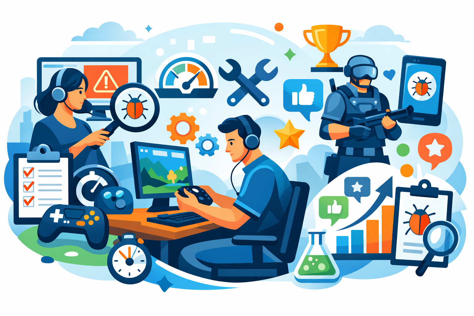 Solidność Twojej gry: Profesjonalne testowanie i eliminacja błędów.